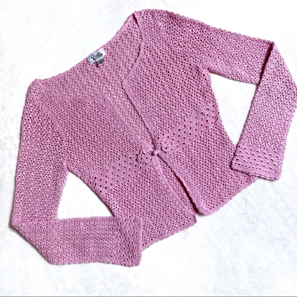 Lily Pulitzer 90s 00s Vtg Pink Cardigan Sweater